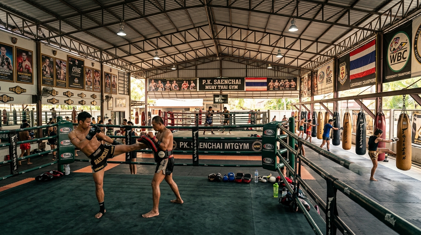 ภาพบรรยากาศค่ายมวย